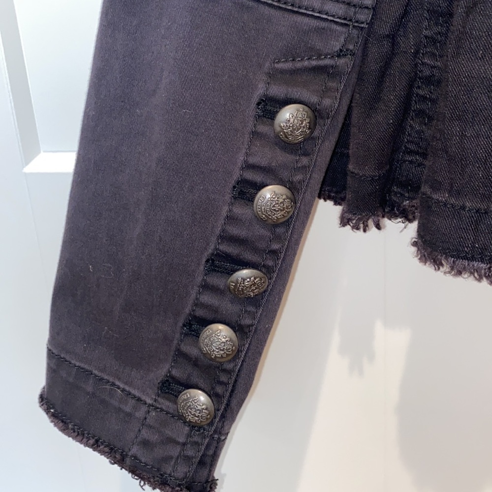 Free People Military Ruffle Hem Jacket - Picture 5 of 7